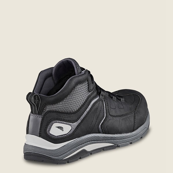 Red Wing Work Shoes Cooltech™ Athletics - Waterproof Safety Toe - Black/Grey - Mens SQZ750328